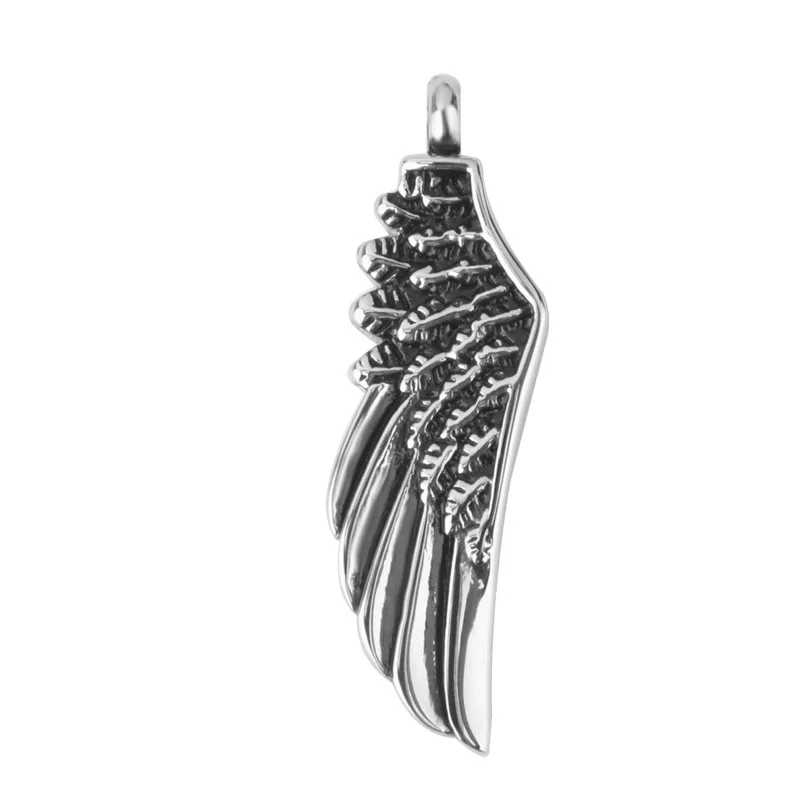 

Urn Jewellery Pendant with Angelic Wing Stainless Steel Cremation Ashes ee