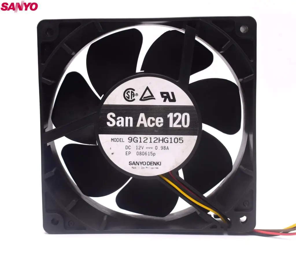 1 шт. 9G1212HG105 12038 120 мм 12 см DC В 0.98A кулер для процессора радиатор осевой вентилятор