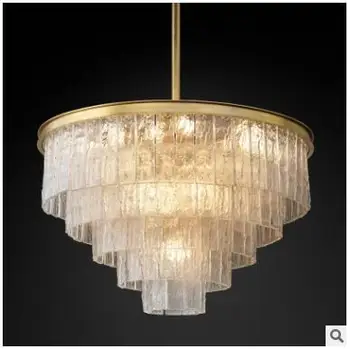 

Creative chandelier post-modern simple glass chandelier living room bedroom project model room creative decorative crystal lamp