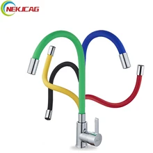 Silica Gel Nose Any Direction Rotating Kitchen Faucet Mixer Tap Cold and Hot Water Faucet