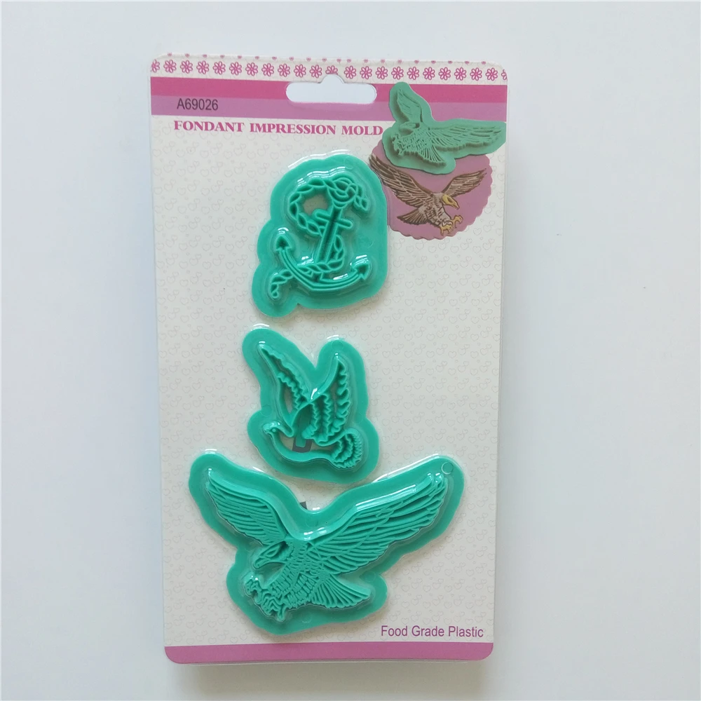 Pigeon Eagle Shaped Fondant Cake Decorating Tools Set DIY