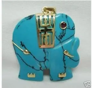 

beautiful Natural stone gem Elephant Pendant Necklace Wonderful Nobility Fine Wedding Jewelry Lucky Women's 925 silver