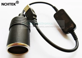 

NCHTEK USB 2.0 A Male to Car Cigarette Lighter Female Plug Power Connector Cord/Cable About 35CM/Free Shipping/10PCS