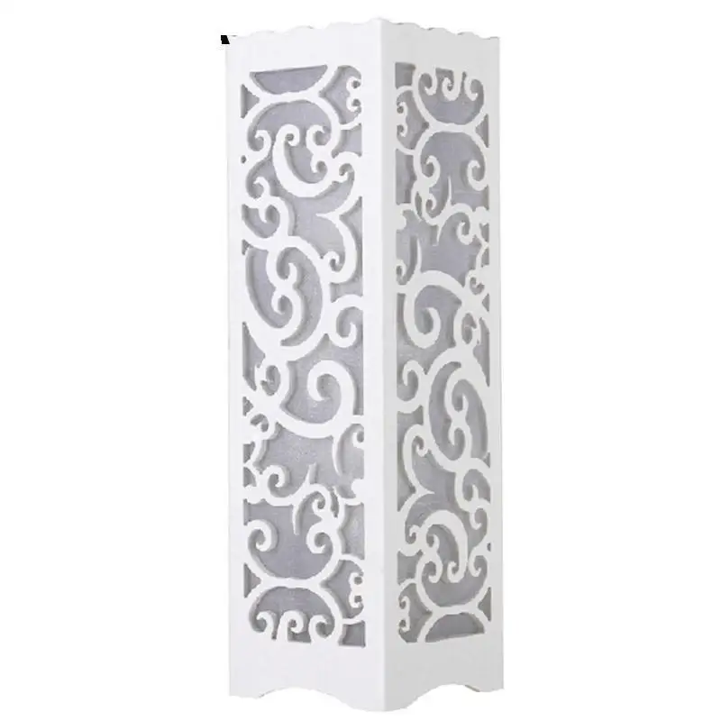 

Minimalist Ivory White Wood Plastic Plate LED Table Lamp, Abstract Design Through-Cared Bedroom Bedside Table Decoration Abajur