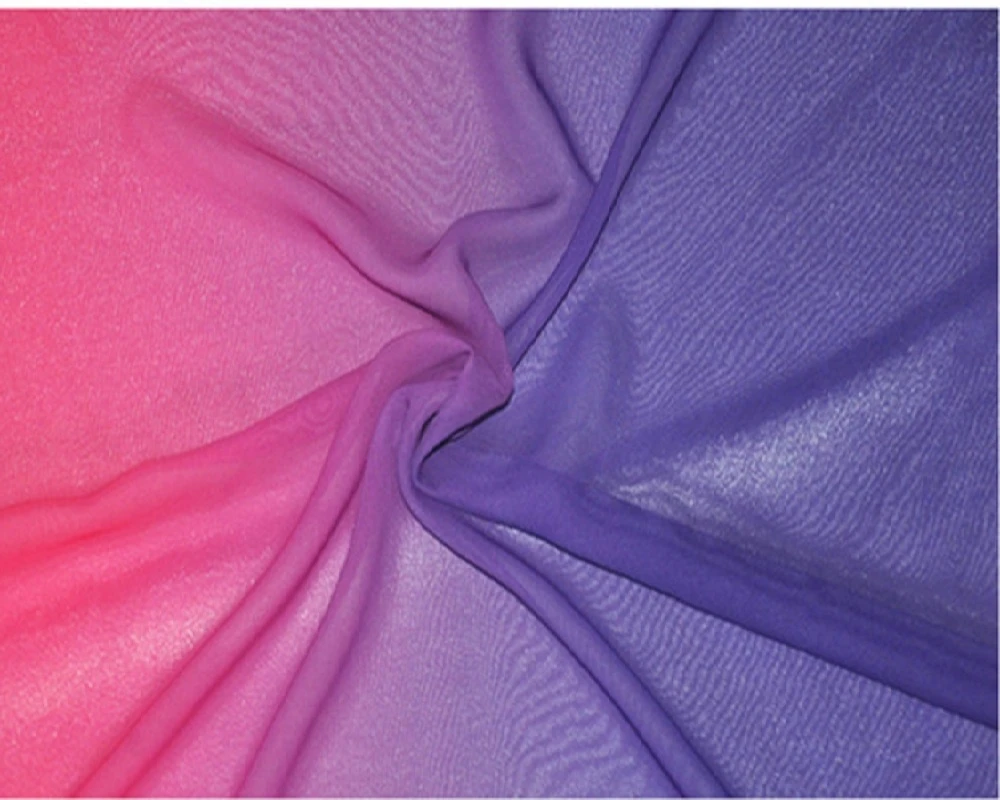 Buy fashion shade chiffon fabric clothing material sewing Dance dress fabric