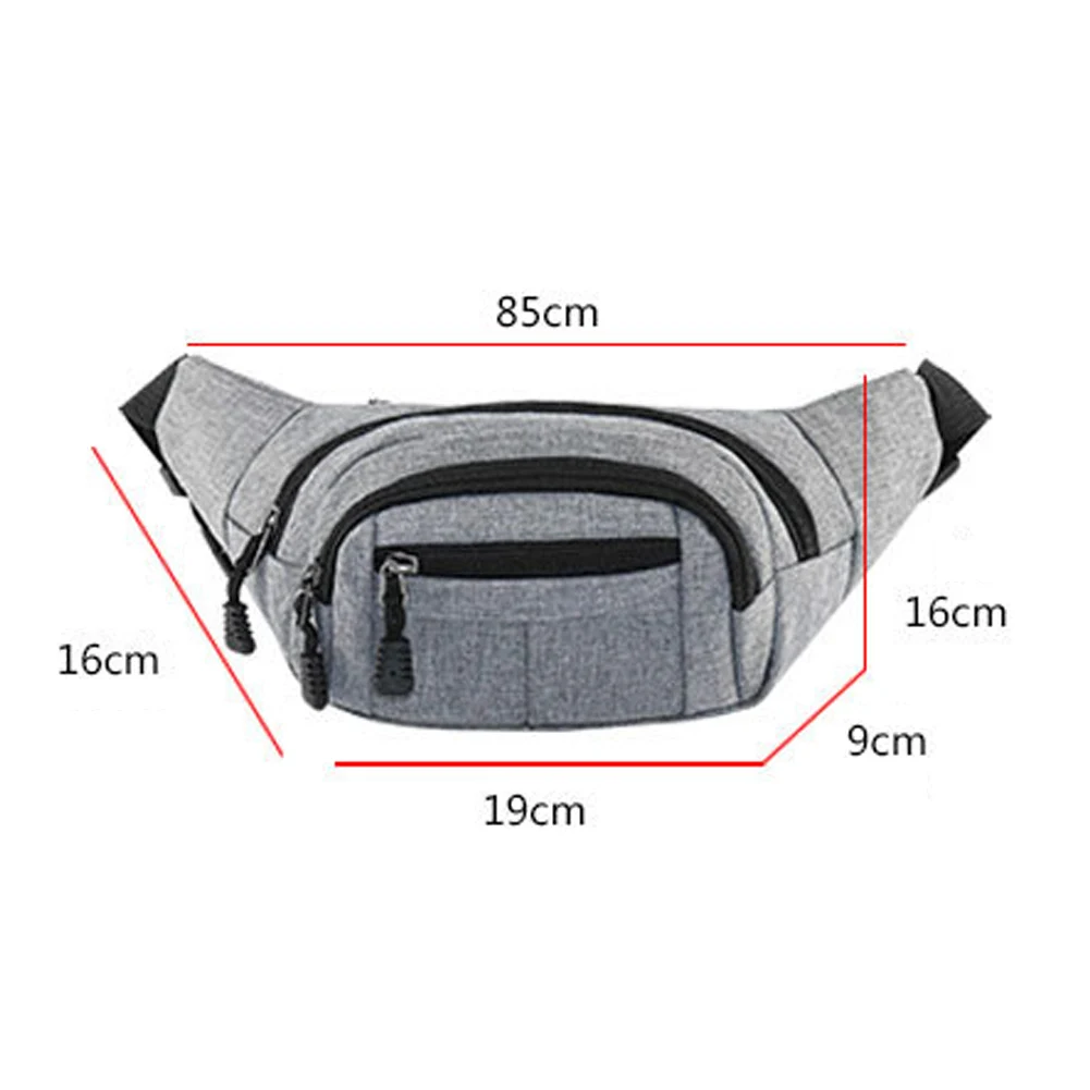 

Utility Waist Bag Oxford Fanny Pack Long-Lasting Belt Red Bag Purse Casual Wear-Resistant Mens Chest Black Waist Bag Hot Sale
