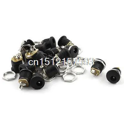 

20Pcs 5.5mm x 2.1mm Female DC Power Jack 3Pin Panel Mount Connector