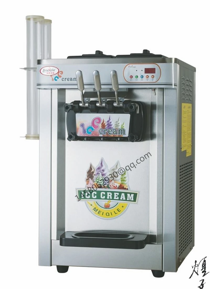 China soft serve ice cream machine table top soft serve ice cream machine for sale rainbow soft ice cream machine