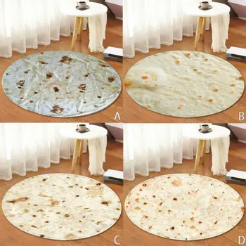 

60CM Tortilla Blanket Burrito 60" Blanket Corn and Flour Tortilla 60" Throw NEW