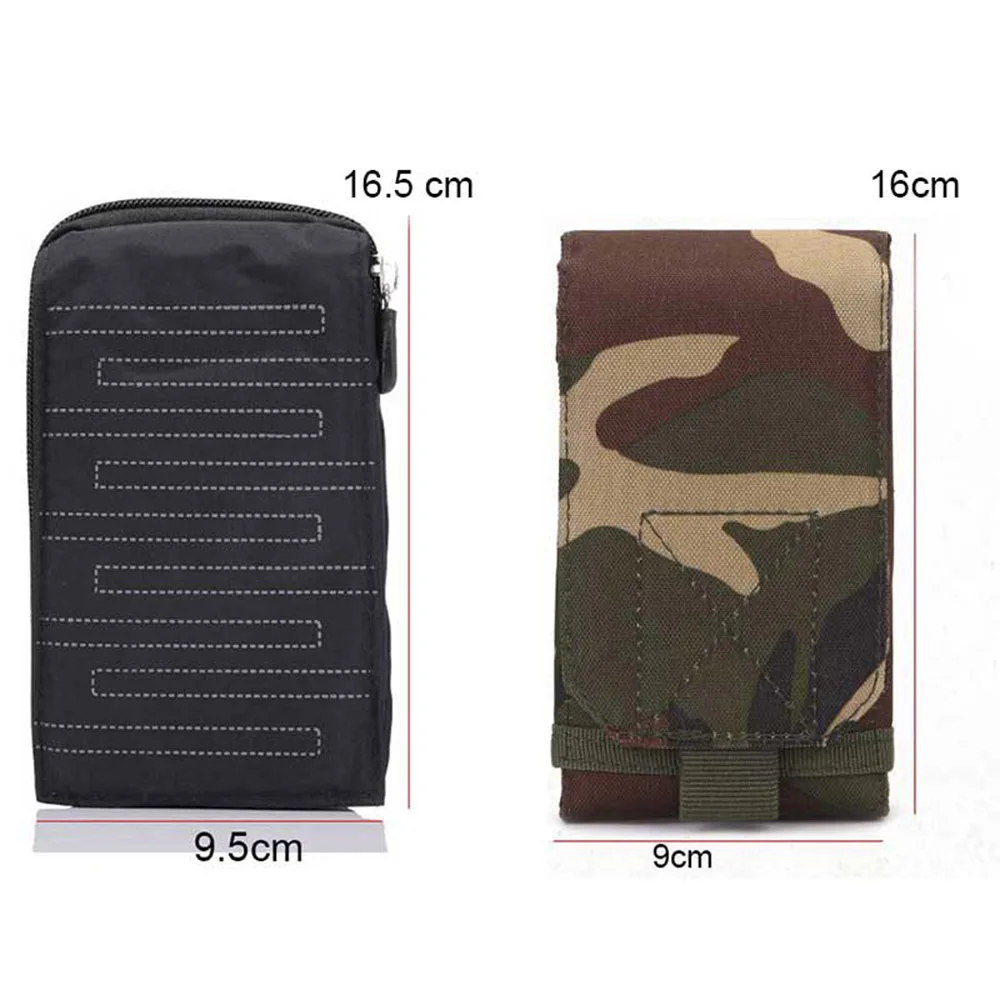 New Sports Wallet Mobile Phone Bag For Multi Phone Model Hook Loop Belt Pouch Holster Bag Pocket Outdoor Army Cover Case iphone 7 cardholder cases