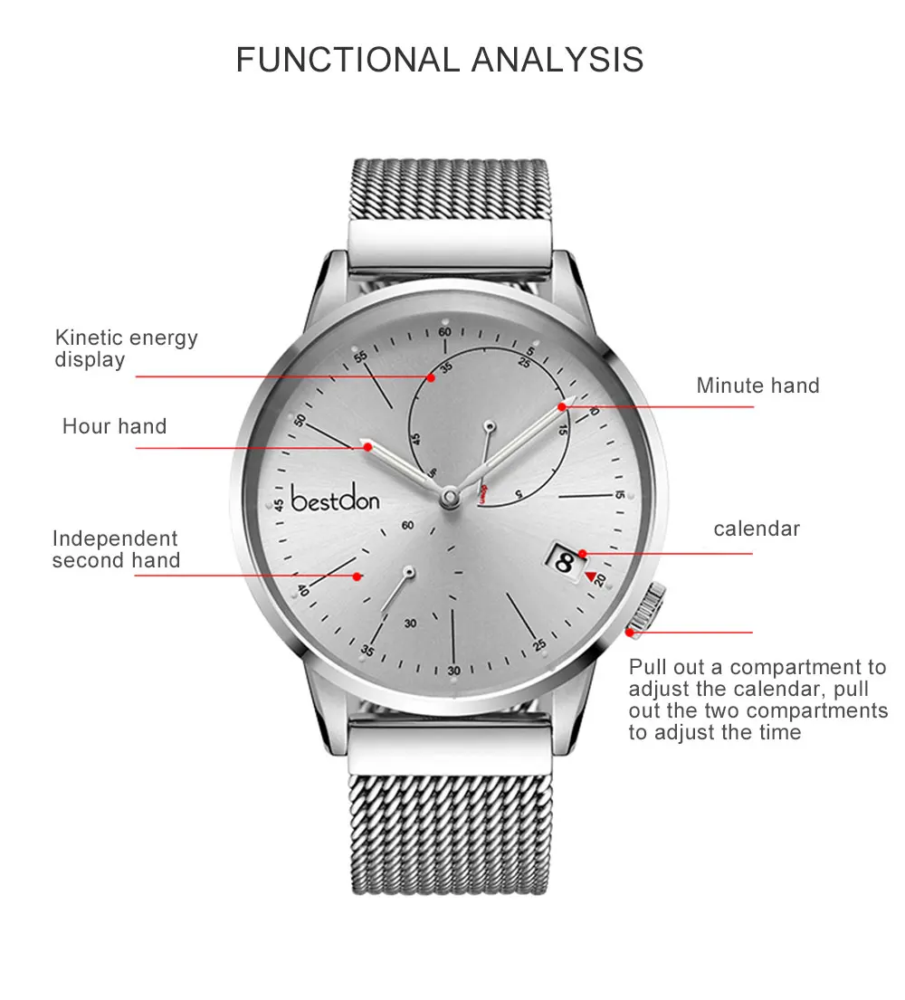 Bestdon Мужские автоматические механические часы со скелетом водонепроницаемые светящиеся спортивные часы модные швейцарские роскошные Лидирующий бренд