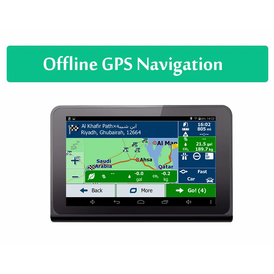 Dealcoo 7' Автомобильный dvr регистраторы камера с антирадары Android 1080 gps навигации 3 в 1