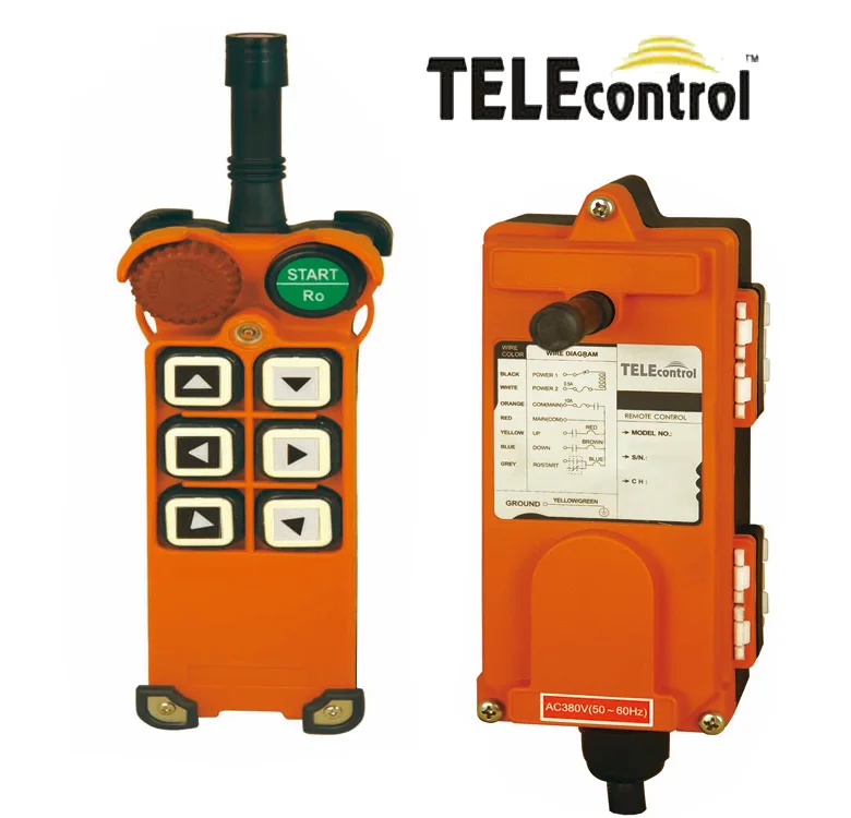 

Crane remote control 6 button UHF:425-4461MHZ 65-440V telecrane brand