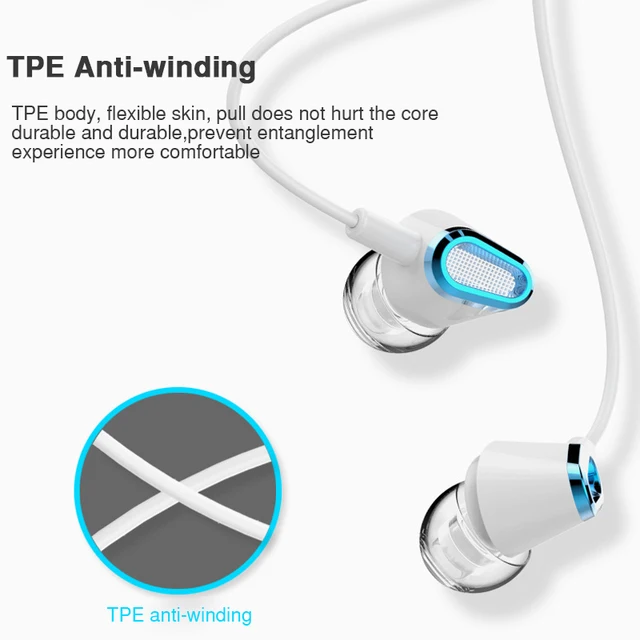 In-ear Bass Earphone For Phone Stereo Earphones With Microphone Earbuds for computer Headset Sport running For iPhone Samsung
