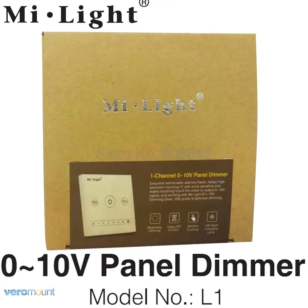 Mi свет L1 AC110V 220 V 1-канал 0 ~ 10 V Панель диммер использования с mi. свет 0-10 V тусклый mi нг драйвер LS4 для одного Цвет Светодиодные ленты