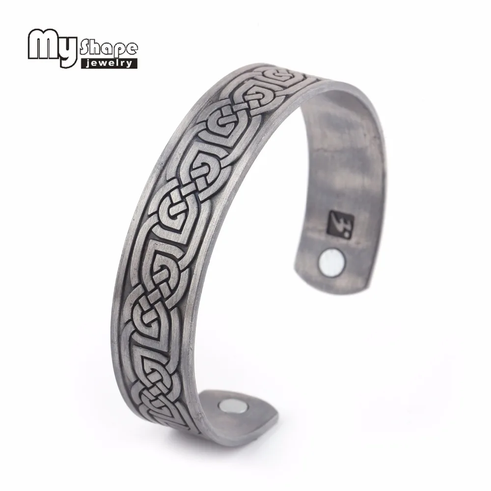 

My Shape Wiccan Knot Viking Bangles Ethnic Bracelet Personalized Magnetic Bracelets Power Fitness Mens Cuff Bangle Jewellery