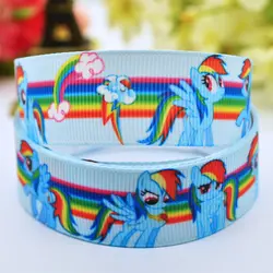 7/8 ''(22 мм) my Little Pony Rainbow Dash с героями мультфильмов Grosgrain ленты вечерние украшения x-00062 10 метров