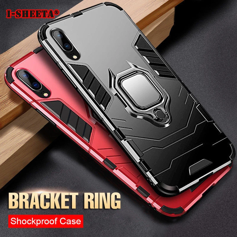 Shockproof Hybrid Case For Apple iPhone X XS Max XR Hard PC + Soft TPU Silicone 360 Metal Magnetic Finger Ring Holder Back Cover |