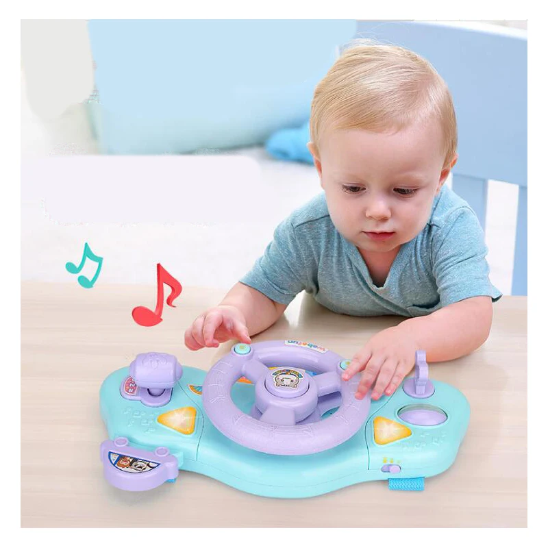 Детская образовательная раннее образование Многофункциональная игрушка с рулевым колесом Электрический имитационный светильник музыкальная игрушка, хорошее качество