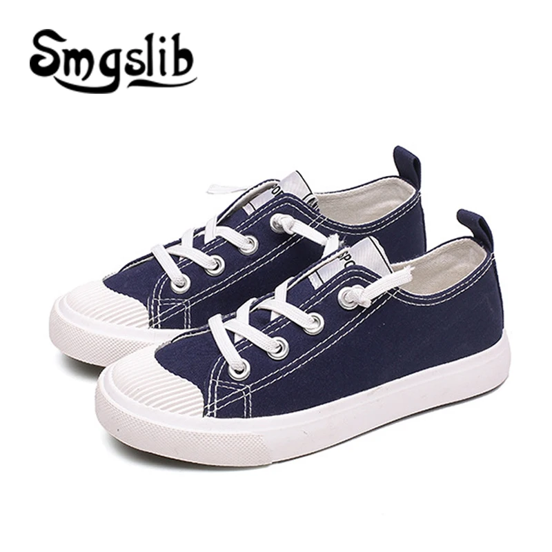 

Boys Canvas Shoes Children Sneakers 2018 Girls Spring Autumn Infant Classic School Shoes Sneakers Boys Loafers Footwear