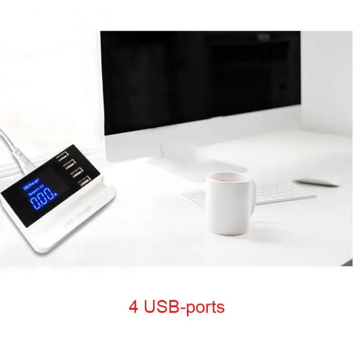 4-Порты и разъёмы Multi USB зарядное устройство Quick Зарядное устройство 20 Вт Мощность адаптер US/EU/UK переходник держатель для мобильного телефона, GT66