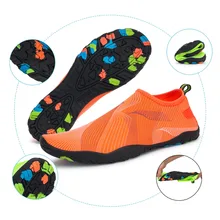 Мужская и женская быстросохнущая обувь для плавания, летняя Уличная обувь для плавания, пляжные тапочки для серфинга, полосатая водонепроницаемая обувь