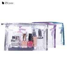 DUcare kosmetyczka podróżna kosmetyczka przezroczysta torebka wodoodporna kuferek kosmetyczny przyrząd kosmetyczny o dużej pojemności(China)