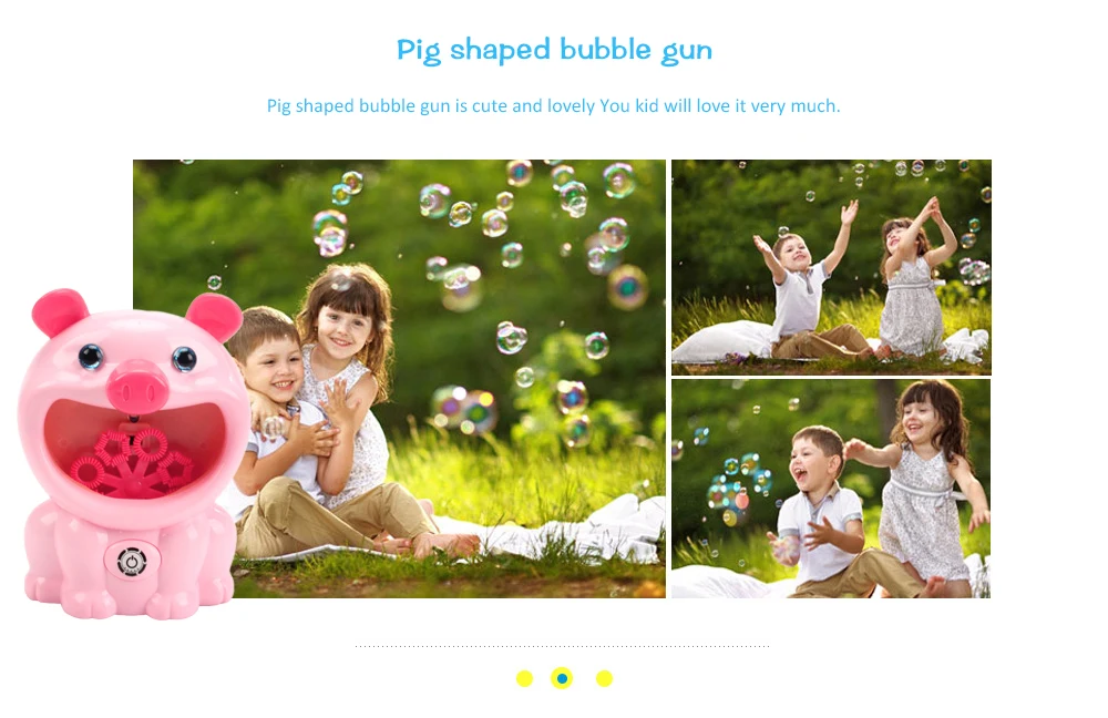 Children Electric Blow Bubble Machine with Light Music