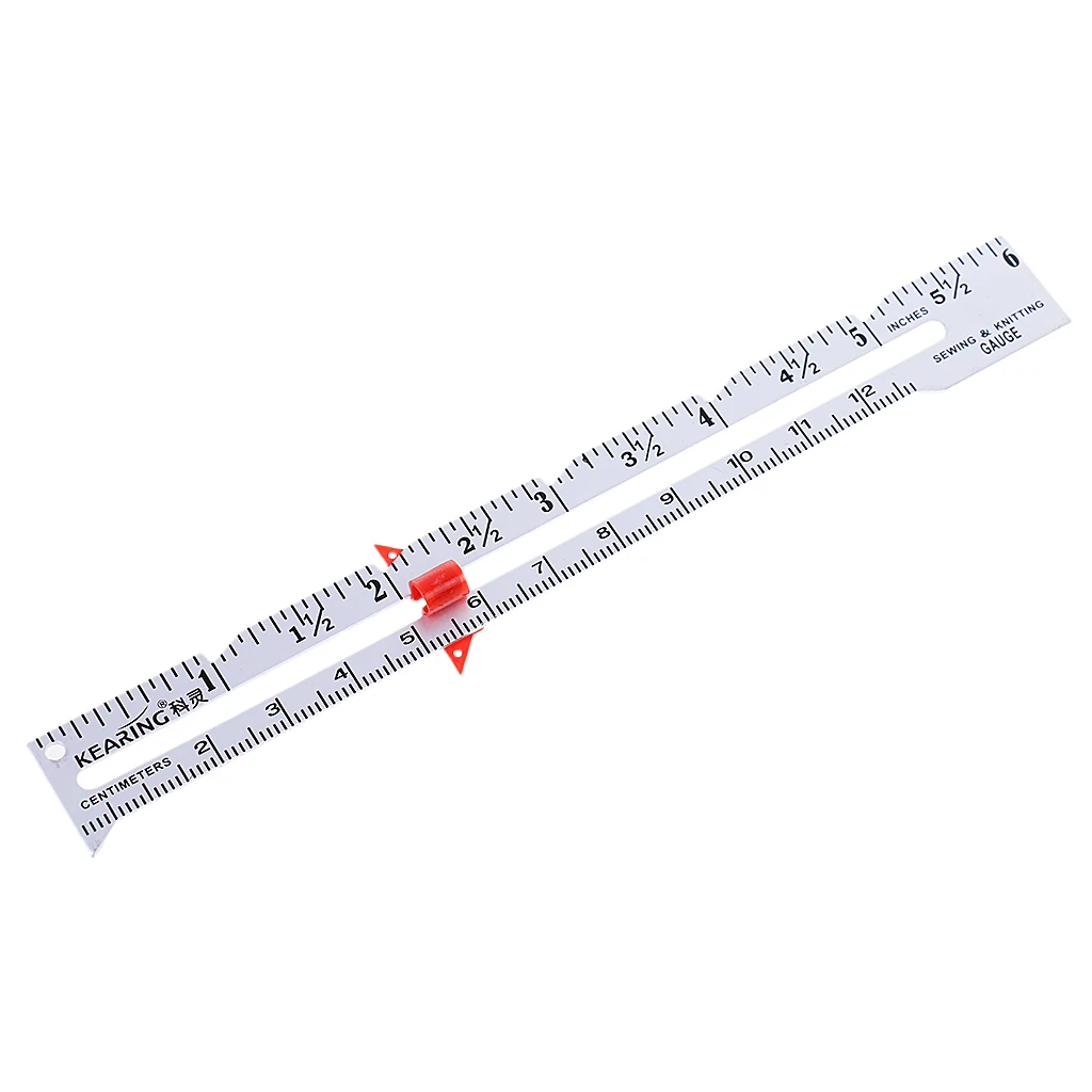 1 Set Tailors Sewing Dressmakers Marking Chalk + 1Pcs Metal Sewing Gauge