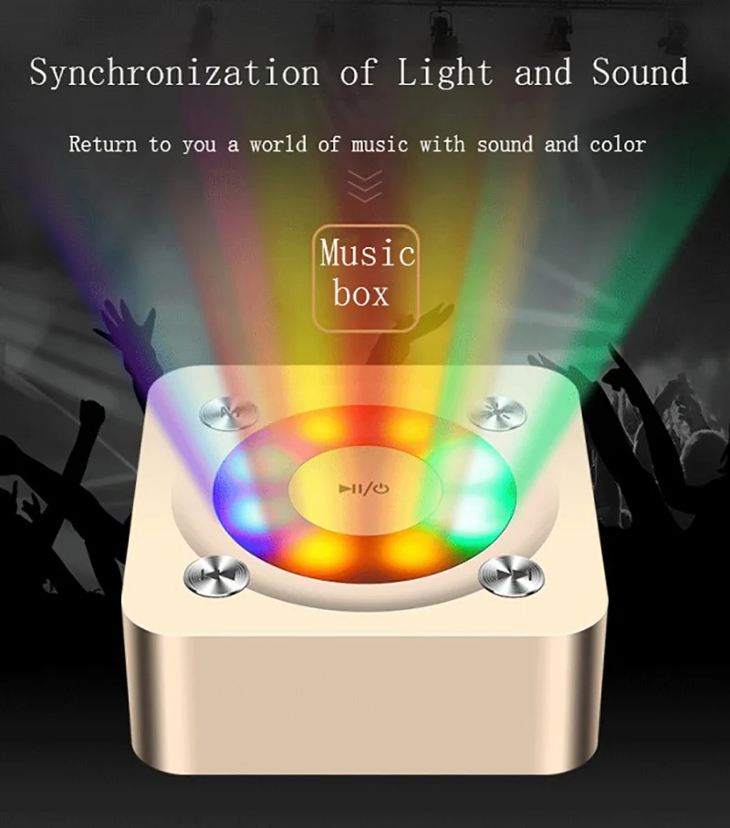Смарт Bluetooth колонки Классический Портативный дизайн стерео объемный звук HD вызов