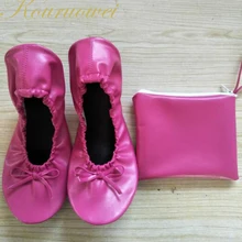 Новинка; ; яркие складные туфли; балетки