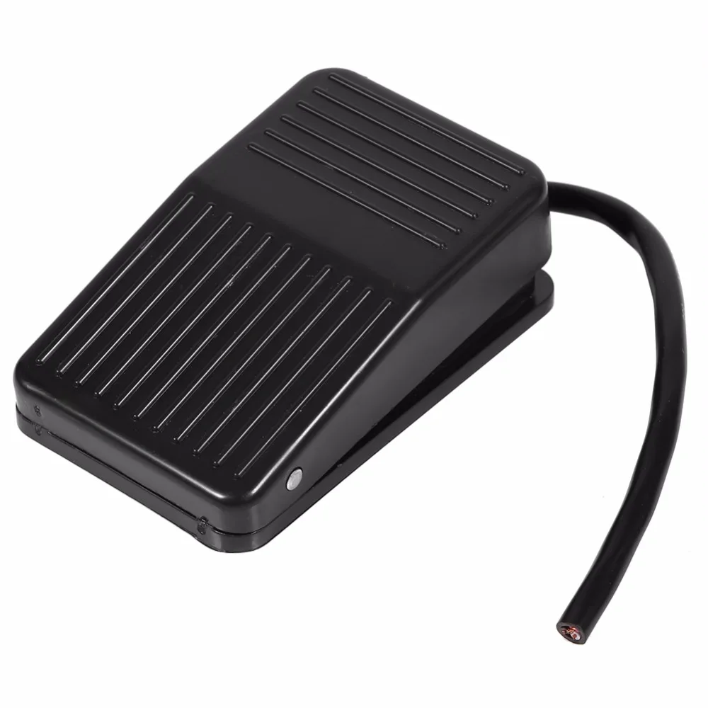 

220V 10A Electrical Power Plastic Foot Pedal Switch On/Off Control Black Color + 10cm Cord