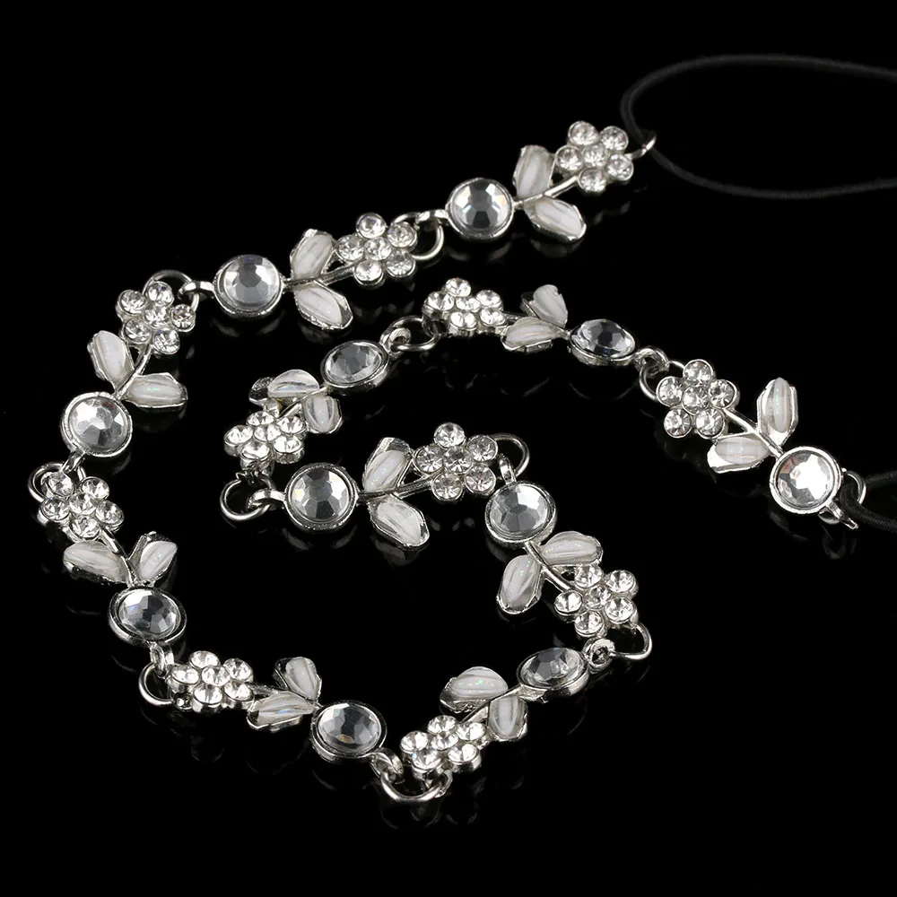 

Chic Elastic Fashion Metal Rhinestone Head Chain Jewelry Headband Head Hair band Cute Hot Sale