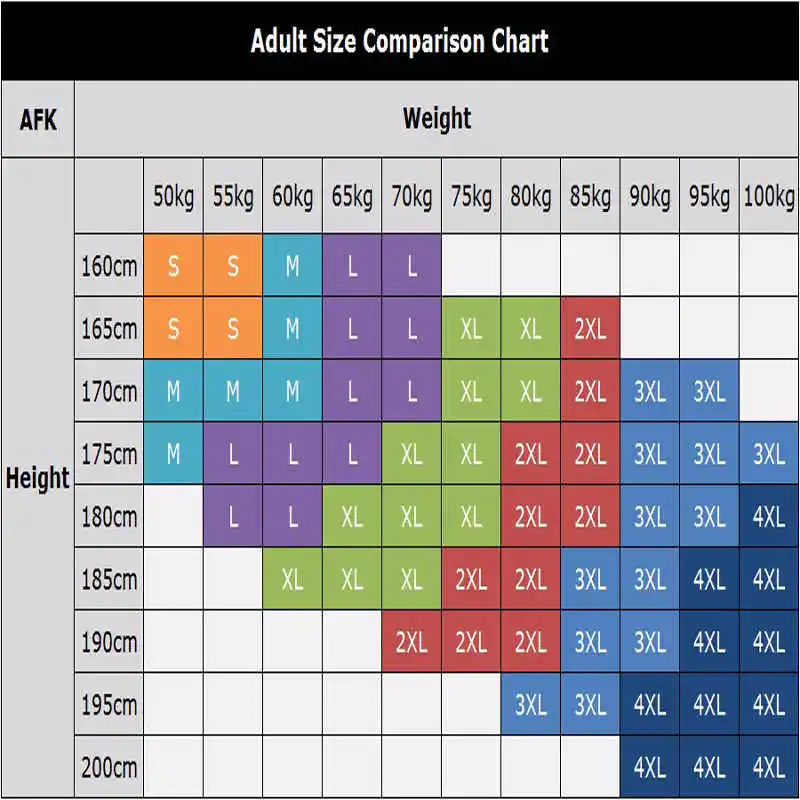 Sullen Size Chart