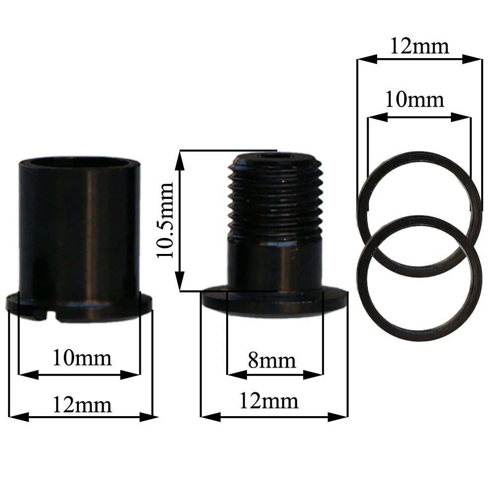 10 шт. MTB горы раза монтаж велосипеда углеродного волокна шатуны моноблок винт колесо для цепной передачи исправить болт с широкой шляпкой гайка для brompton