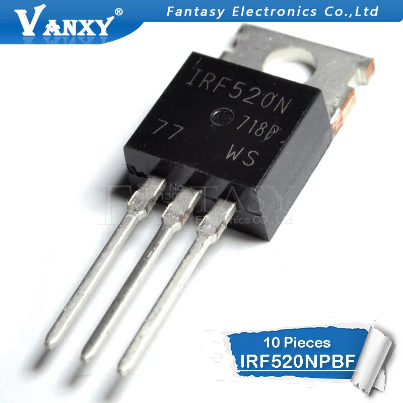 10 шт. IRF520 220 IRF520N TO220 IRF520NPBF|shipping free| |