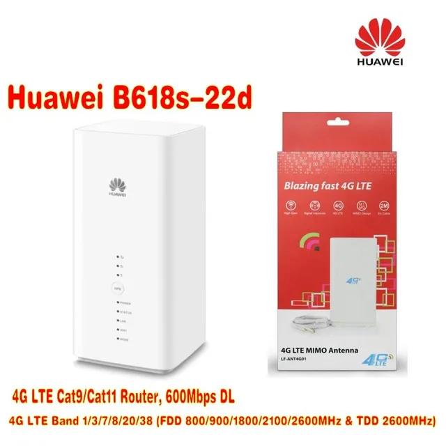 Cheap Huawei B618 LTE WiFi Router+ 4G LTE MIMO 49dBi TS9 Connector
