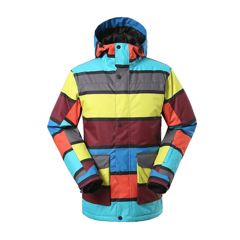 Marca gsou nieve chaqueta de esquí hombres chaqueta de snowboard deporte de invierno 2016 caliente montaña esquí ropa jacke esquí Herren esqui