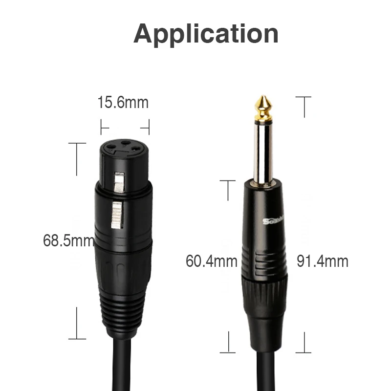 Soundking XLR кабель Мужской и Женский микрофон аудио звук Cannon удлинитель для миксера