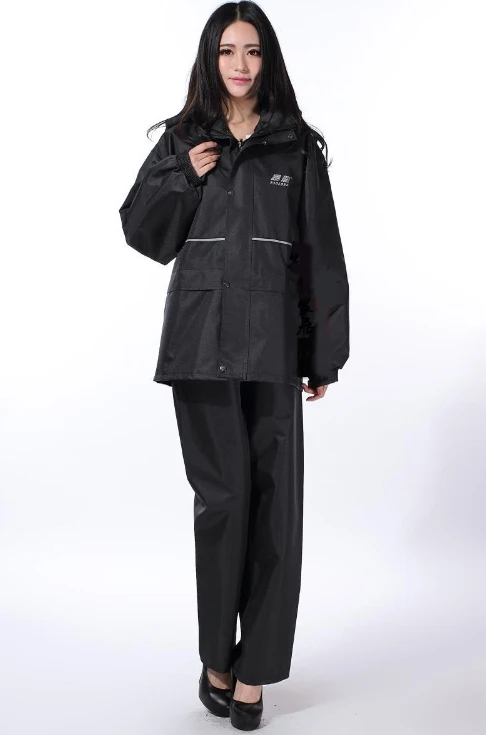 

Men Waterproof Motorcycle Raincoat Women Rain Coat impermeable capa de chuva de motoqueiro Men Jacket casacos PVC Hood Hiking