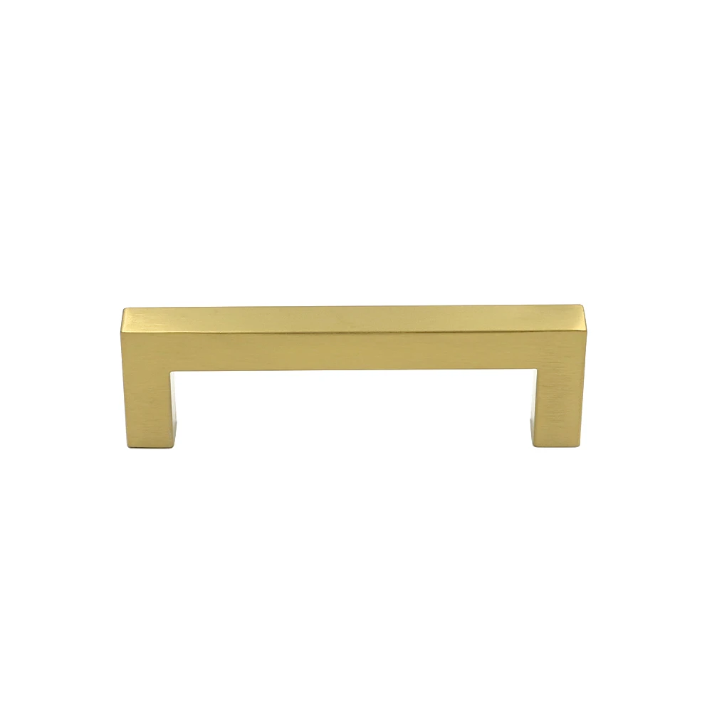 Goldenwarm ручки для шкафов и ящиков Золотые Квадратные фурнитура дверные из