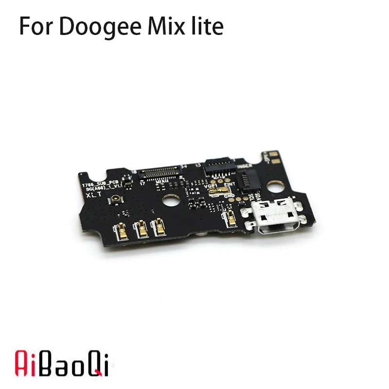 

AiBaoQi New Original Port Phone USB Plug Charge Board With Flex Cable PCB Assembly for Doogee Mix Lite Phone