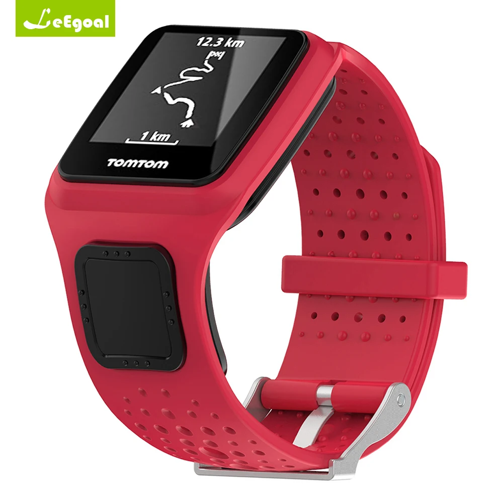 

Leegoal for TomTom Multi-Sport GPS Watch for TomTom Runner 1 Wrist Sports Fitness Bracelet Band Strap Soft Silicone Replacement