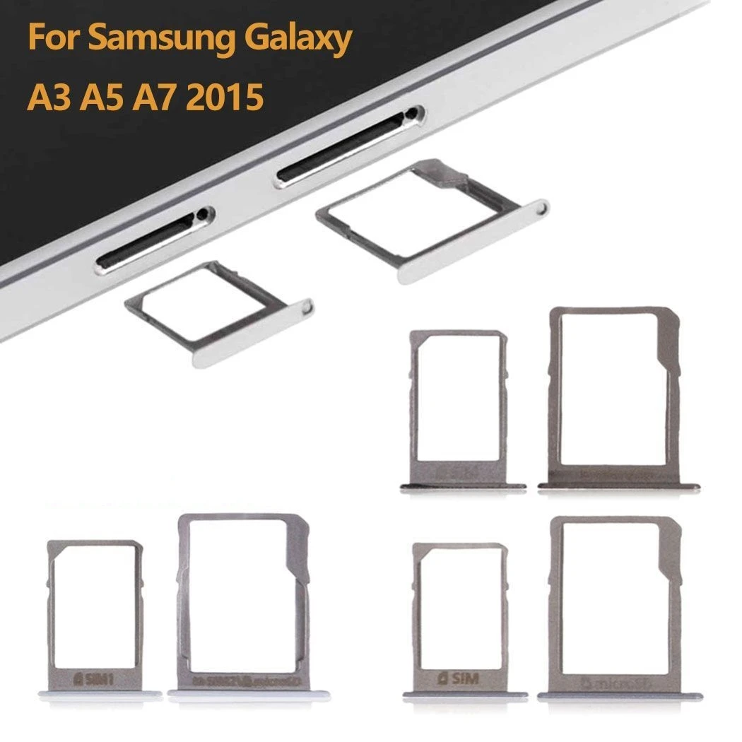 1 комплект оригинальный новый для samsung Galaxy A3 A300/A5 A500/A7 A700 Micro SD SIM Card Reader лоток