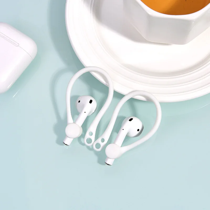 Силиконовый чехол для AirPods, беспроводные наушники для AirPods, защитные аксессуары, спортивные, анти-потеря, защитный колпачок на крючке, наушники