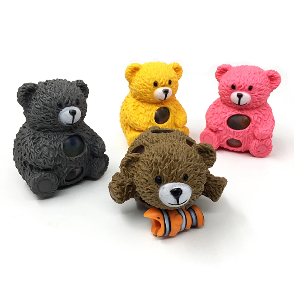 Мини игрушка для сжимания милый медведь игрушки снятия стресса и вечерние ничный