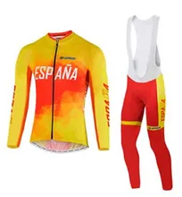 Spain Cycling Clothing Maillot bicycle clothes/ropa Cycling Jerseys Mountain Bicycle Bike Wear For Autumn Ropa Ciclismo