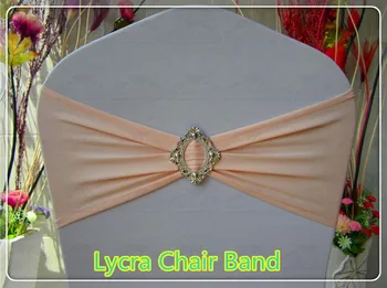

2/2---With JiuJiang Buckle Silver Spandex/Lycra/Expand Chair Bands/Chair cover sash For Wedding Party Banquet Decorations