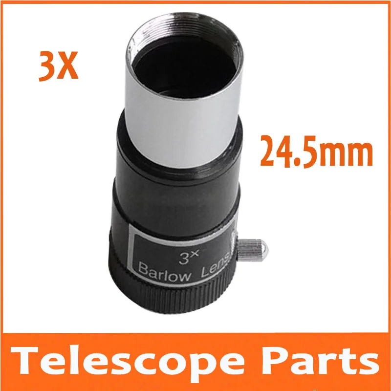 3x Magnification Astronomical Telescope 24.5mm Barlow Mirror Lens