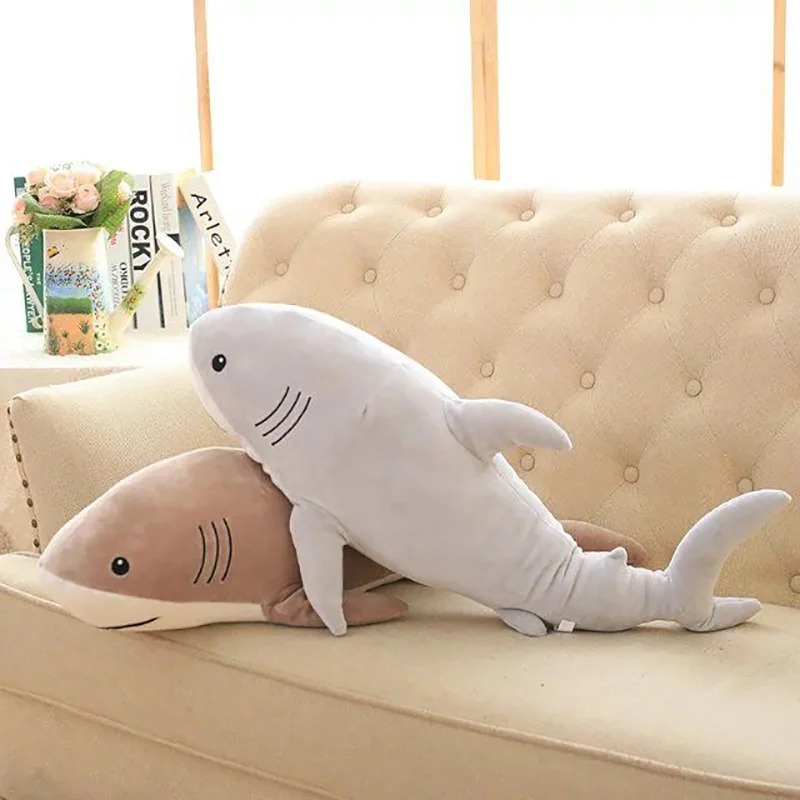 

Plush Ocean Cartoon Shark Toys Soft Cute Pillow Super Soft Stuffed Animal Shark Dolls Best Gifts for Kids Friend Baby 21"